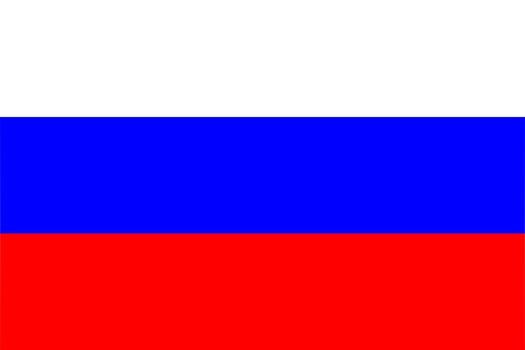 Russia flag - isolated vector illustration