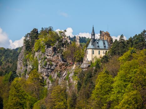 Pantheon chapel on thje rock above Mala Skala village