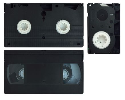 Video cassette VHS. Isolated on white background