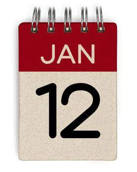 12 jan calendar
