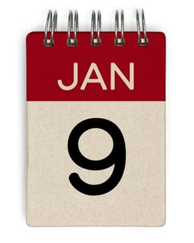 9 jan calendar