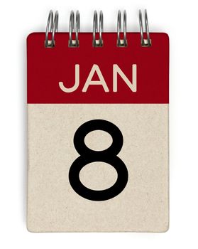 8 jan calendar