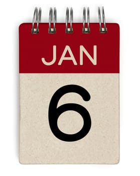 6 jan calendar