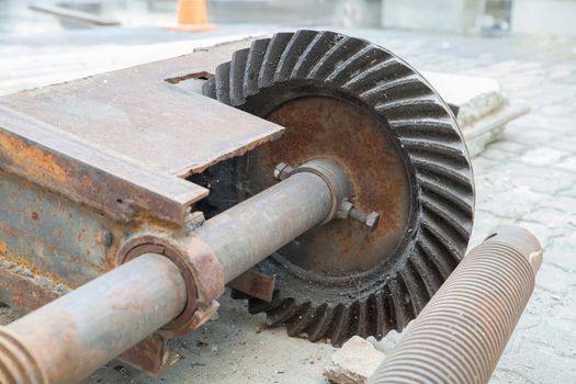 Large greasy gears