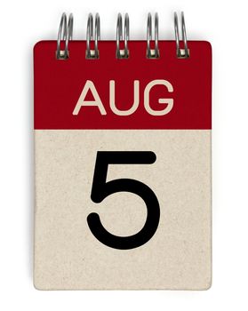 5 aug calendar