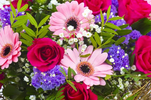 bouquet of colourful flowers