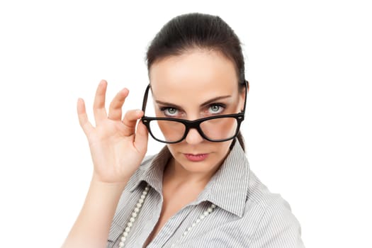 An image of a business woman with glasses