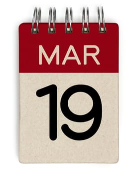 19 mar calendar