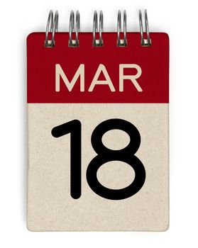 18 mar calendar