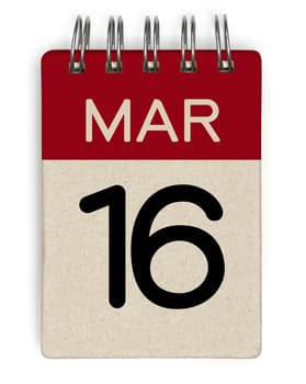 16 mar calendar