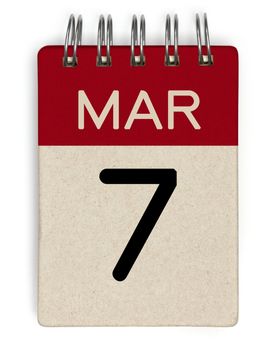 7 mar calendar