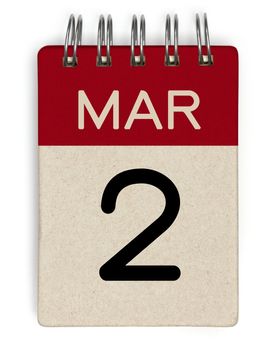 2 mar calendar