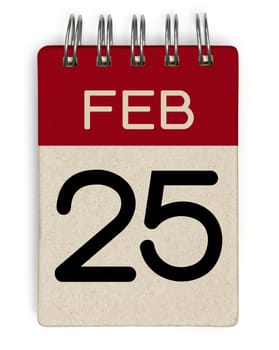 25 feb calendar