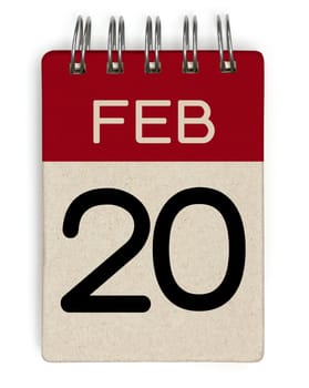 20 feb calendar