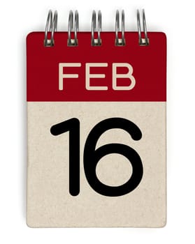 16 feb calendar