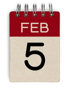 5 feb calendar