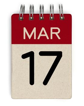 17 mar calendar