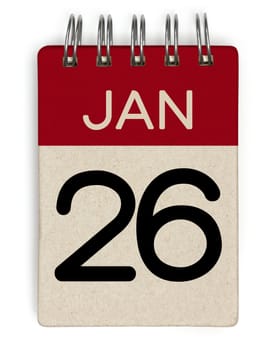 26 jan calendar