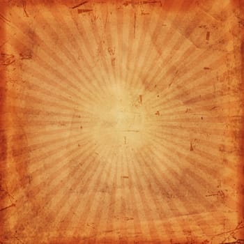 abstract vintage background with rays, retro beige old paper texture