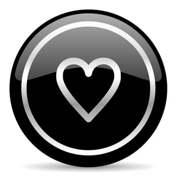 black web button on white background