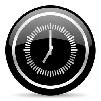 black web button on white background