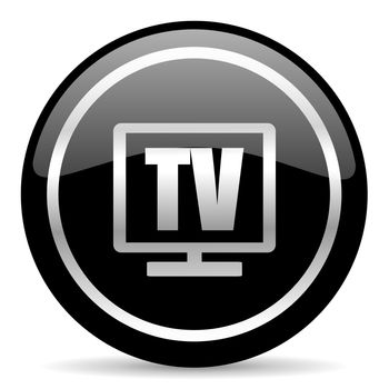 black web button on white background
