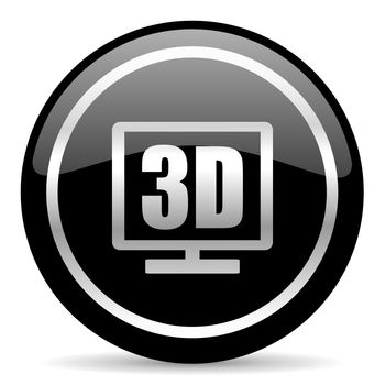 black web button on white background