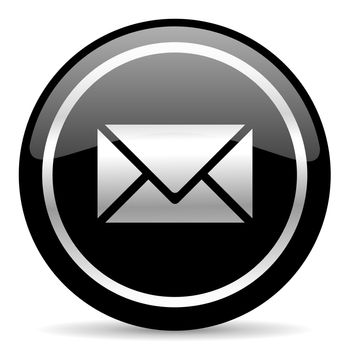 black web button on white background