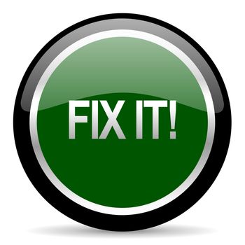 green web button