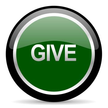 green web button