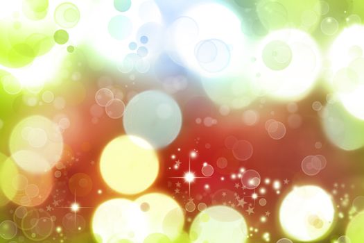 Bright circles of light abstract background