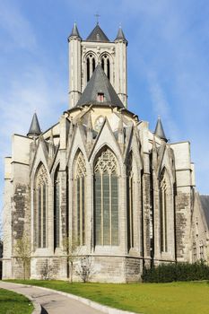 St. Nicolas (Niklaas) church in Ghent seen from the Belfry in Ghent.