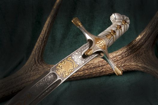 Ancient sabre. A smart variant of the fighting weapon