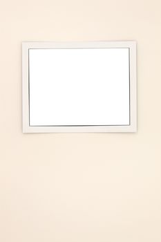blank frame on a white background 