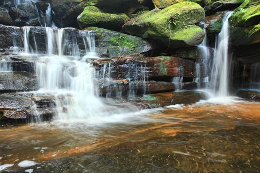 Two of the waterfalls at Somersby Falls NSW Australia