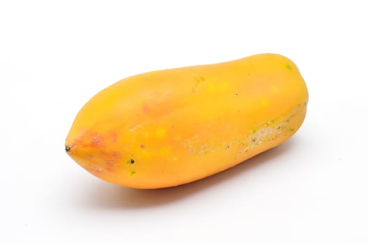 Papaya fruit isolated on white background