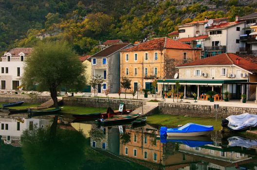 Crnojevica village on the river, Montenegro, Balkans