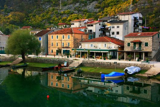 Crnojevica village on the river, Montenegro, Balkans