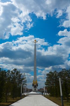 Monument of Independence of Kazakhstan. Karaganda, Kazakhstan