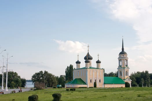 Uspenskaya Church near the Admiralty square in Voronezh, Russia