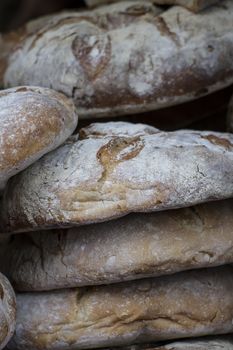 artisan bread in ancient medieval fair, Spain