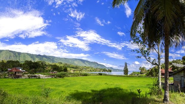 Samosir Landscape. Island on North Sumatra, Indonesia. 16x9