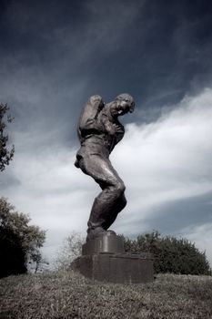 Statue Of A Wounded Soldier, Kiev