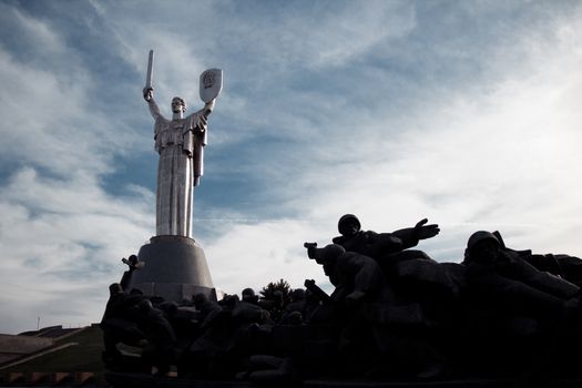 Mother Of The Motherland Monument In Kiev, Ukraine