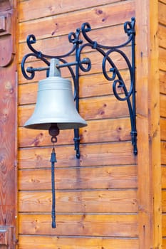 Photo of old railroad bell on road travel