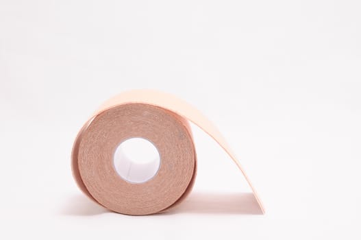 colored adhesive cloth tape on white background