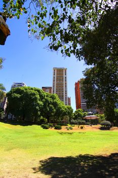 The Plaza Barrancas de Belgrano in Buenos Aires, Argentina.