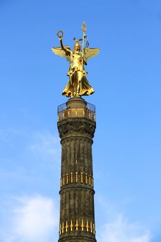 The Siegessaule in the Tiergarten of Berlin, Germany, Europe.