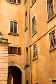 Historic architecture in Verona, Italy.