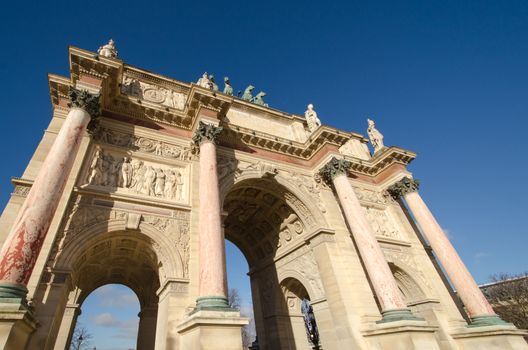 Arc De Triomf is popular with tourists Near Louvre Museum